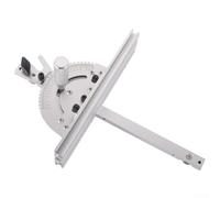 Jauge à onglet en aluminium avec 27 butées d'angle, clôture d'incrément de 5 degrés pour le travail du bois, compatible avec les fentes standard de 1,9 cm, argenté (A)