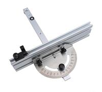 Jauge à onglet pour travail du bois avec clôture à angle réglable, rail de guidage en oxyde d'aluminium et butée de rail, accessoire de table de toupie de précision (B)