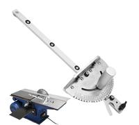 Jauge à onglets Accessoires pour scies à table en aluminium,Outil de travail du bois avec des extrémités angulaires de 60 degrés maximum soutien le stock et un flip stop scié à plusieurs reprises