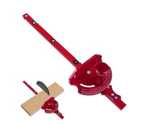 Jauge à onglets de précision, jauge à onglets pour scie à table - Clôture à onglet télescopique en d'aluminium - Jauge d'alignement pour scie à Table télescopique, système de clôture à jauge d'onglet