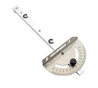 Jauge à onglets, guide de scie à table de réglage bidirectionnel 0-70, jauge onglets pour scie table pour la coupe multi-angle du travail du bois, argent