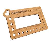 Jauge à tricoter, mesure précise, 10,8 x 18,8 x 1 cm, jauge à aiguille, accessoire de tricot de précision, respectueux de l'environnement, pour les amateurs et les professionnels