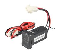 Jauge avec Affichage Numérique | Indicateur de Tension et Température | Portable,Harnais de Câblage Fiable pour Voiture Camion SUV Moto Camping-car ATV Moto Tout-terrain Moteur Hors-bord Bateau