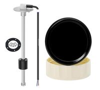 Jauge Carburant, 2 en 1 double jauge de niveau de carburant 52mm + voltmètre avec voyant d'alarme 0-190 Ohm capteur de niveau de carburant for voiture de bateau marin universel(325mm)