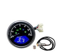 Jauge Carburant Accessoires Moto Digital Compteur De Vitesse 12000RPM Tachymètre Odomètre Jauge Instrumentn Panel pour 1-4 Cylindres(Type A)