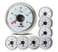 Jauge Carburant, Compteur de carburant de 52mm d'indication de réservoir d'huile de contre-jour de 8 couleurs avec le capteur de niveau de carburant de 0-190ohm 100-500MM for la jauge de voiture de ba