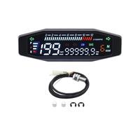 Jauge Carburant Compteur De Vitesse De Moto Amélioré 12000 TR/Min, Compteurs Numériques, Instrument avec Clignotant, Panneau De Tableau De Bord(with Sensor)