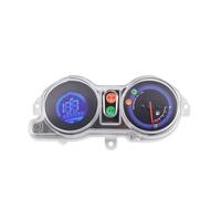 Jauge Carburant Compteur De Vitesse Numérique Universel pour Moto avec Rétroéclairage 7 Couleurs, Niveau De Carburant KM/H, Tableau De Bord avec Clignotant N Gear