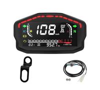 Jauge Carburant Compteur De Vitesse Universel pour Moto, Tachymètre Numérique, Jauge De Carburant, Compteur De Vitesse pour Cylindre 2/4(Type N)
