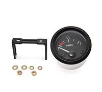 Jauge Carburant, Compteur universel de véhicule de voiture de jauge de niveau de carburant de 52mm avec le capteur de flotteur de carburant lumière LED blanche coquille noire jauges automobiles(1 UK)