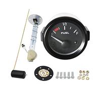 Jauge Carburant, Compteur universel de véhicule de voiture de jauge de niveau de carburant de 52mm avec le capteur de flotteur de carburant lumière LED blanche coquille noire jauges automobiles(3)