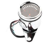 Jauge Carburant Électronique DC 12V Universelle Moto Voiture, Affichage LED, Aluminium Résistant - Haute Précision, Lecture Lumineuse Interne, Remplacement Facile