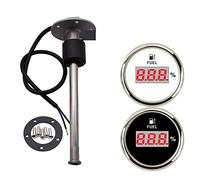 Jauge Carburant, Indicateur de niveau de réservoir d'huile 0-190Ohm avec capteur de niveau de carburant for jauge de niveau de carburant numérique 52MM(550MM BS)