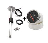 Jauge Carburant, Jauge de niveau de carburant 52MM avec capteur de niveau de carburant 100MM 125MM 150MM 200MM 250MM 0-190ohm Indicateur de niveau de carburant du réservoir d'huile liquide(150mm senso