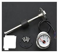 Jauge Carburant, Jauge de niveau de carburant pointeur 52MM avec capteur de niveau de carburant à lumière rouge 0-190ohm indicateur de carburant de réservoir de niveau d'huile for bateau marin de voit