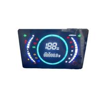 Jauge Carburant pour Seulement 50cc-200cc Monocylindre Moto Accessoires Universels Compteur Numérique Compteur De Vitesse Tachymètre RPM Assemblage(Type c)