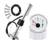 Jauge Carburant, Un capteur de niveau de carburant universel 0~190Ohm + jauge de niveau de carburant avec alarme rétroéclairage rouge indicateur de niveau de réservoir de carburant(450mm)