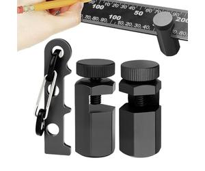 Jauge carrée de cadrage | Fixation de précision avec support et mousqueton - Scie circulaire Jig Stop - pour homme, mari, papa, grand-père