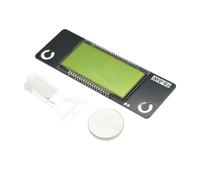 Jauge Climatique compacte Hygromètre de température numérique Compteur LCD Unité alimentée CR2450 avec Transparent pour Les espaces d ' incubateur d ' Habitat intérieur Jauge d ' humidité de LCD de