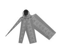 Jauge conique de soudage portable de 0 à 29 mm - Règle de profondeur - Inspection des trous - Outil de travail du bois en acier inoxydable - Haute précision - Pied à coulisse numérique - Conversion de