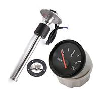 Jauge cuve fioul, Jauge de niveau d'eau à lumière rouge de 52 mm avec indicateur de niveau de réservoir d'eau 100 mm 200 mm 250 mm 400 mm unité d'expéditeur d'eau for bateau de voiture 12 V/24 V, pou