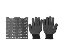 Jauge d’identification de filetage pour boulons et écrous en alliage d’aluminium avec 28 trous, compatible filetages métriques et américains, livrée avec des