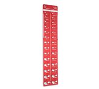 Jauge d’identification vis et écrous 10B21 acier carbone 55x11cm - Mesure haute précision, compatible métrique et américain, idéale mécanique et entretien auto