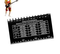 Jauge d'action pour cordes de guitare - Règle de configuration de précision pour basse électrique et acoustique, outil de mesure luthier, marquages métriques et impériaux gravés, carte de