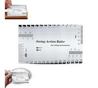 Jauge d'action pour cordes de guitare, règle de hauteur de corde, outil à bascule de frette de guitare, règle de mesure de la hauteur des cordes de guitare, 1 mm d'épaisseur, outils de mesure luthier