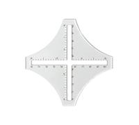 Jauge d'aiguille à tricoter,Calculatrice de point de tricot transparent acrylique 2D | Outil de mesure de tricot facile à utiliser pour le et le crochet