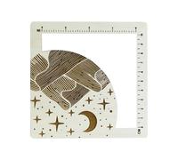 Jauge d'aiguille à tricoter - Outil de mesure carré en bois - Outil de mesure en bois - Outil de mesure pour atelier, salle de couture, travaux manuels, débutants, amateurs de studio à domicile