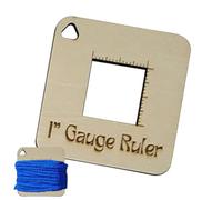 Jauge d'aiguille à tricoter | Quadrant en bois pour mesurer l'épaisseur du fil - Fournitures de bricolage - Accessoires de crochet pour adultes débutants amateurs de loisirs créatifs voyages à