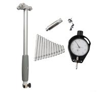 Jauge d'alésage micrométrique interne 50-160 mm avec précision de 0,01 mm, kit d'outils de mesure de cylindre indicateur pour bloc moteur, comprend 12 sondes et un étui