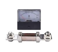 Jauge d'ampèremètre analogique pour Dh-670 DC 0-200 A/300 A avec panneau de dérivation de 75 MV, boîtier en plastique noir, niveau de précision 2.0 pour surveillance du courant d'armoire industrielle