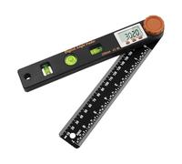 Jauge d'angle avec écran LCD, rapporteur d'angle numérique, matériaux interactifs pour l'école, règle rapporteur 4 en 1 pour charpentiers, menuisiers, 7", 230 mm