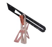 Jauge d'Angle Coulissante T Type, Règle Multifonctionnelle à Queue d'Aronde, Mesure Précise et Traçage avec Échelle 6:1 et 8:1 - Matériau ABS Durable, Portable et Rotative pour