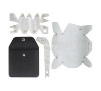 Jauge d'angle de forage 3 pièces - Outils de mesure de précision en métal avec stockage en cuir, poignée antidérapante | Usinage CNC Inspection de travail des métaux