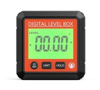 Jauge d'angle de Niveau numérique, rapporteur électronique, inclinomètre avec Base magnétique, boîte de Niveau de précision LCD, jauge de Recherche d'angle, Outil Polyvalent Rouge (Red)