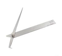 Jauge d'angle de soudure en acier inoxydable, gabarit métrique de 0 à 2 mm pour des ateliers de mesure d'inspection de soudure précis