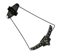 Jauge d'angle en alliage d'aluminium 0-50° Outil de mesure d'aile compatible avec les modèles d'avions à voilure fixe RC Noir