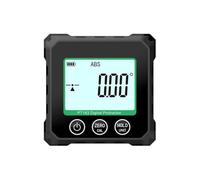 Jauge d'angle numérique avec écran LCD, charge rapide de type C, base magnétique pour surfaces métalliques, modes de mesure absolue/relative, pour inversion automatique de l'écran, inclinomètre pour