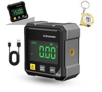 Jauge d'angle numérique magnétique à 4 côtés, inclinomètre cube rechargeable, détecteur d'angle numérique avec électronique, rapporteur à onglet avec écran LCD, outil de mesure pour le travail du bois