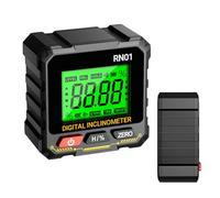 Jauge d'angle numérique - Mini compteur d'angle avec rapporteur - Dispositif de mesure d'alignement avec fonction de niveau pour mécanique, électricité, menuiserie et construction