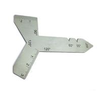 Jauge d'angle professionnelle en acier inoxydable poli pour contrôles de précision de 55 60 90 118 et 120 degrés