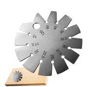 Jauge d'angles, outil de mesure en acier inoxydable - Jauge pour affûtage de forets, pour menuiserie, avec burin et coupe-légumes