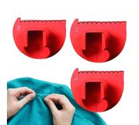 Jauge de - 2/3/4 mm Outil de | Règle de matelassage des doigts avec guide du pouce Outil de mesure aiguille à tricoter pour tissus à la machine et poignets