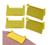 Jauge de à la main, outil réutilisable, 5,8 x 3,8 x 1,9 cm, jauge de avec mesure de 3 mm, 4 mm, accessoire de, outil de matelassage avec fonction de verrouillage, fournitures