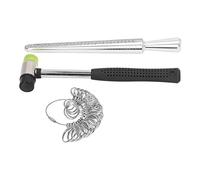 Jauge de bague en acier inoxydable avec jauge de doigt pour un calcul précis de la taille de la bague. Comme cadeau surprise, alliage d'aluminium, acier inoxydable