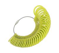 Jauge de bague en plastique léger professionnel pour homme et femme (vert)