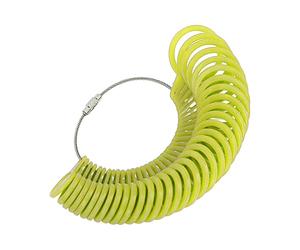 Jauge de bague en plastique léger professionnel pour homme et femme (vert)